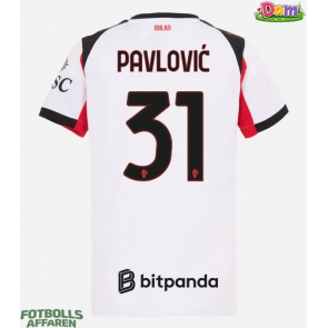 AC Milan Strahinja Pavlovic #31 Bortatröja Kvinnor 2025-26 Kortärmad